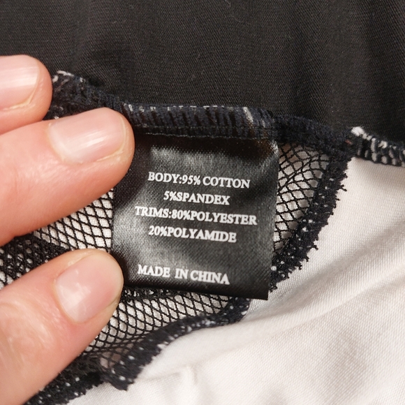 Too Fast Graphic Image Gothic Rave Tank Top with Mesh Inverted Cross Detailing - Picture 4 of 5